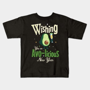 Wishing you a avolicious New year Kids T-Shirt